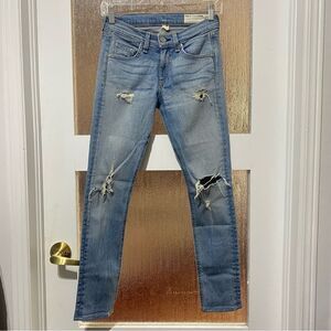 Rag & Bone Capri Skinny Distress In Bromley